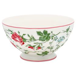 Greengate French bowl xlarge Constance white